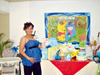 29072012 LA SEñORA  Zully Loera rodeada de familiares y amigas en su festejo de regalos para bebé, organizado por sus tías y primas.