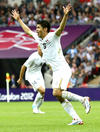 Oribe levantó una fuerte ovacion tras anotar el segundo gol del Tri en el juego contra Japón.