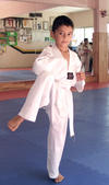 07082012 ENTRE  las diversas actividades deportivas, los pequeÃ±os aprendieron Tae Kwon Do, como Alex JÃ¡quez.