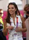 Presencia Real. Kate Middleton, la duquesa de Cambridge asistió a las competencias en Londres. (AP)