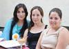 Lorena Hernández, Sharon Betancourt y Yaja Garza.