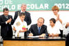 Durante la inauguración del ciclo escolar 2012-2013, Rubén Moreira, gobernador de Coahuila, firmó el decreto para la obligatoriedad de la educación media en el Estado.