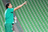 Las porras del Santos Laguna no fueron tan numerosas como en otras ocasiones, sin embargo, La Komún y La Tribu estuvieron presentes con banderas, tambores y trompetas para apoyar al equipo con sus cánticos y porras durante todo el encuentro.