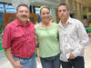 03092012 ALEJANDRO  Hernández, Lucy Sarmiento y Mario Gutiérrez en una velada músico literaria.