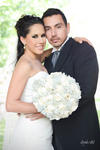 SRITA. PAULINA Landeros Domínguez, el día de su boda con Sr. Diego Iván Gallegos Acosta.- Alejandra Vidal Fotografía