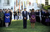 El presidente de EU, Barack Obama, y su esposa, Michelle, guardaron un minuto de silencio en la Casa Blanca al cumplirse el undécimo aniversario de los atentados del 11-S, los peores ataques terroristas perpetrados en este país.