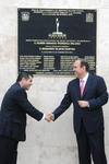 El alcalde agradeció al gobernador por "ser parte fundamental para la construcción de la Plaza Mayor".