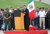 El gobernador Rubén Moreira asistió a la ceremonia de inauguración de la Plaza Mayor de Torreón.
