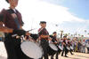Distintas bandas de guerra desfilaron por las calles del centro de Torreón.