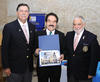 22092012 CELSO  Reyes, Franch Von Bertrab, Luis Carlos Reyes, Guillermo Milán y Leopoldo García fueron reconocidos por sus años de servicio en el Club Rotario.