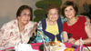 30092012 EN CANASTILLA.  Yolanda, Mercedes y Martha Irene.