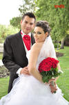 ALFREDO Gutiérrez Torres y Angélica Romero Rodríguez, el día de su boda.- Revés Estudio