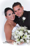 SRITA. FABIOLA Hernández Montoya, el día de su boda con el Sr. José Luis Ramírez González.- Studio E. Sosa
