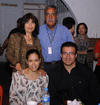 11102012 EN DESPEDIDA.  Luz María Valles Cepeda en compañía de las invitadas a su recepción.