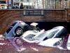 Varios coches permanencen inundados en un parking de Nueva York tras el paso de 'Sandy'.