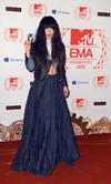 Paseando por la alfombra roja, la cantante alemana Lena Meyer-Landrut.