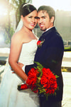 EL DÍA de su boda la Lic. Catalina Estrada Gómez y Lic. Jonathan Édgar Zapata
Pérez.- Mario Aspland Fotografia