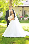 GERARDO ALFONSO Rodríguez Adame y Valeria Alejandra Quiroga
Cháirez, el día de su boda.- Estudio KM