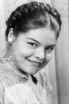 MARÍA de los Ángeles Luna Torices (f) a la edad de 18 años en una fotografía en el año de 1963.