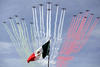 Surcaron el espacio aéreo aviones interceptores de la Fuerza Aérea Mexicana.