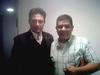 Diana García y Carlos Chávez, en reunión navideña.