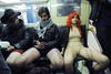 En Nueva York, los usuarios presumieron su ropa interior en las estaciones de Metro.