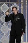 Quentin Tarantino logrpo el Goblo de Oro por mejor guión original por su filme 'Django Desencadenado'.