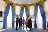 El presidente Barack Obama juró su cargo en una ceremonia privada en la Casa Blanca al inicio de su segundo periodo como el gobernante de Estados Unidos.