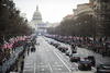 Después de la ceremonia en el Capitolio, se realizó un desfile por la Avenida Pensilvania en Washington.