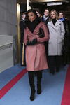 La actriz Eva Longoria acudió a apoyar al Presidente Obama en su toma de protesta.