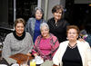Dora  Patricia Macías, Ricardo Salazar, Amelia Jáuregui, Irma Reyes, Teresa Ávila y Mirna Moreno.