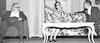 Don Floretino Bustillo, Sra. Soledad C. de Garibay y Sr. Ignacio Gallegos en la presentación de la obra de teatro 'Mamá con Niña' de Alfonso Paso, bajo la dirección del Dr. Alfonso Garibay FernÃ¡ndez, presentada el nueve de marzo de 1967, en el Teatro Mayrán, hoy Alfonso Garibay Fernández.