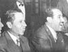 El expresidente Gustavo Díaz Ordaz y Raúl López Sánchez, exgobernador de Coahuila, en una foto de los años cincuenta del siglo XX. (Archivo de  Graciela López Mercado)