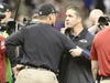Los Ravens de Baltimore buscaron concentrarse incluso durante los calentamientos.