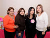 Ana de Morales junto a la anfitriona de su festejo Selene González, así como Marcela, Estefanía y Lauren.