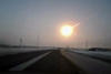 La estela dejada sobre Chelyabinsk. (AP)