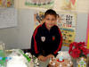 Axel Hernández Carlos festejando su cumpleaños en el colegio.
