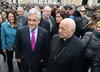 El  presidente chileno Sebastián Piñera acudió al primer Ángelus del Papa Francisco.