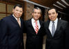 Gustavo  Cervantes, Arturo Torres y Gerardo Espino.