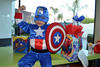 FERNANDO ALEJANDRO  Torres Landeros lució como el Capitán América al cumplir cuatro años de edad.