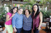 Gloria, Laura, Gaby y Angélica.