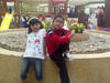 Ángel y Karly disfrutando de grandes momentos en la fiesta del pequeño Adael.