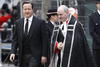 El primer ministro británico David Cameron asistió a la ceremonia.