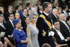 El heredero de la Corona española, Felipe de Borbón y su esposa, Leticia también asistieron a la ceremonia.