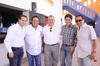 Arturo Gilio, Carlos San Miguel, Jesús Sotomayor, Adrián Fernández y Elías González