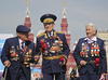 Soldados rusos desfilaron durante las celebraciones por el Día de la Victoria, que conmemora el triunfo de la Unión Soviética y los Aliados sobre la Alemania nazi durante la II Guerra Mundial.