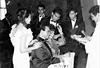 María  de los Ãngeles y sus hijos: Celia, Esperanza y Moisés. Celebrando el Dí­a de las Madres, hace varias décadas.