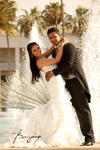 Srita. Karla  Marcela Castillo Medina y Sr. Jorge Flores Zaher Braña lucieron muy enamorados el dí­a de su boda.- Alanis Fotografí­a