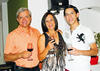 26052013 BRINDIS.  Luis Lozano, Verónica Vega y Luis Lozano Jr.