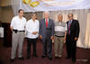 26052013 JESúS G . Sotomayor Garza en compañia de algunos de los asistentes a la recepcion ofrecida en su honor.